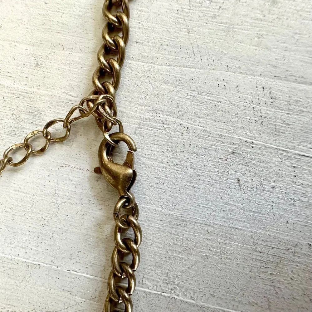 Multi chain blue beaded necklace - Picture 9 of 11